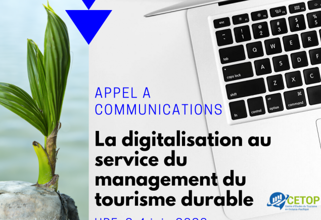 Appel à communications - Colloque AIMTD 2020 : La digitalisation au service du management du tourisme durable
