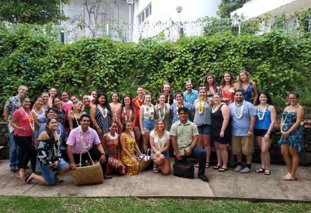 étudiants de la licence hôtellerie/tourisme de l’UPF et de Linfield College